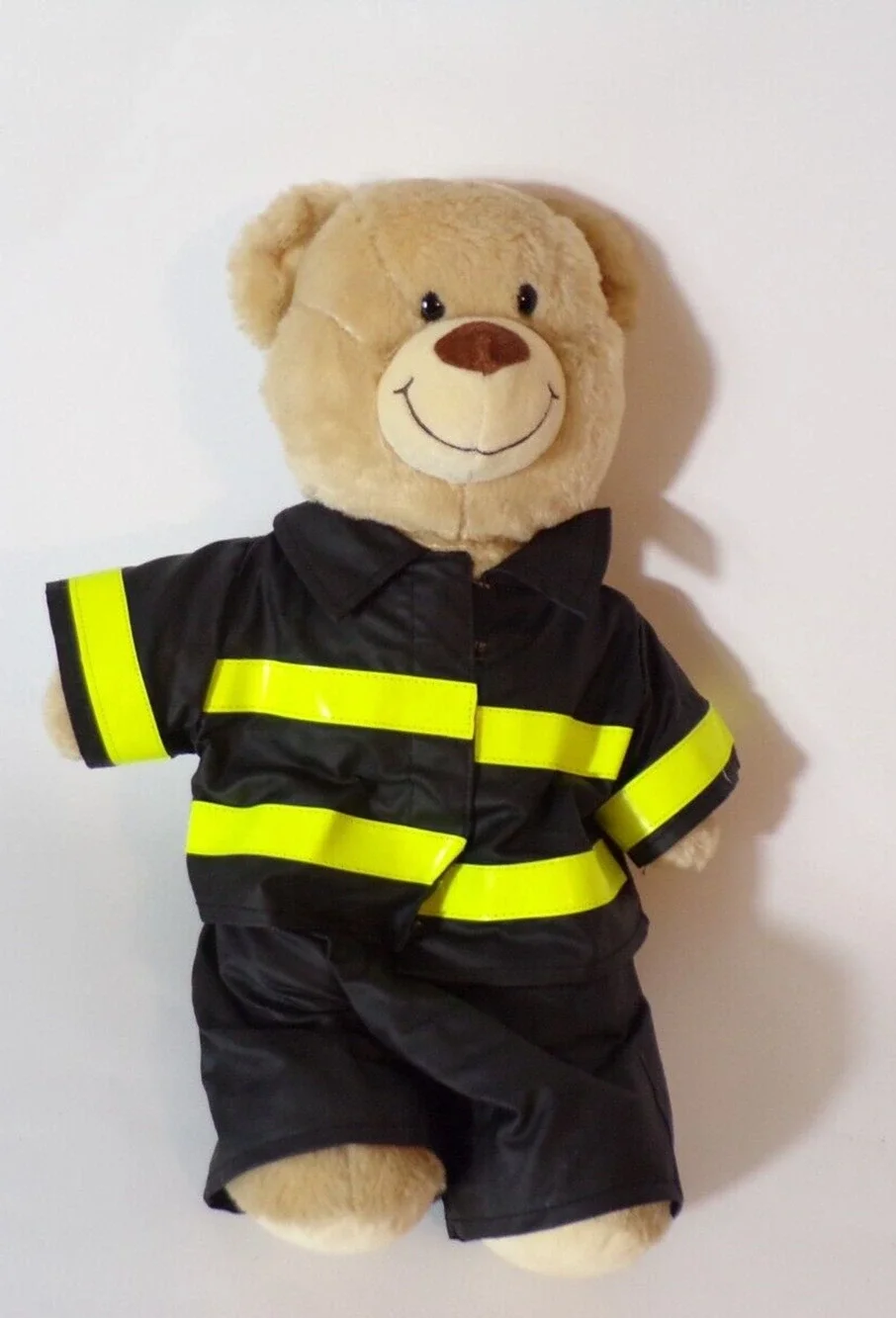 Build A Bear Workshop Teddy Bear with Fireman Uniform 17”